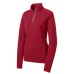 Sport-Tek® Ladies Sport-Wick® Textured 1/4 Zip Pullover