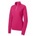 Sport-Tek® Ladies Sport-Wick® Textured 1/4 Zip Pullover