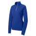 Sport-Tek® Ladies Sport-Wick® Textured 1/4 Zip Pullover