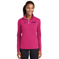 Sport-Tek® Ladies Sport-Wick® Textured 1/4 Zip Pullover