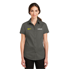 Port Authority® Ladies Short Sleeve SuperPro™ Twill Shirt